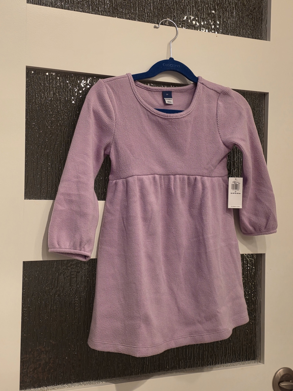 Old Navy Lavender Long-Sleeve Knit Dress for Girls